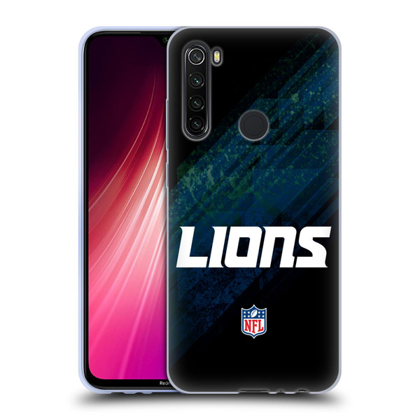 NFL Detroit Lions Logo Blur Soft Gel Case for Xiaomi Redmi Note 8T