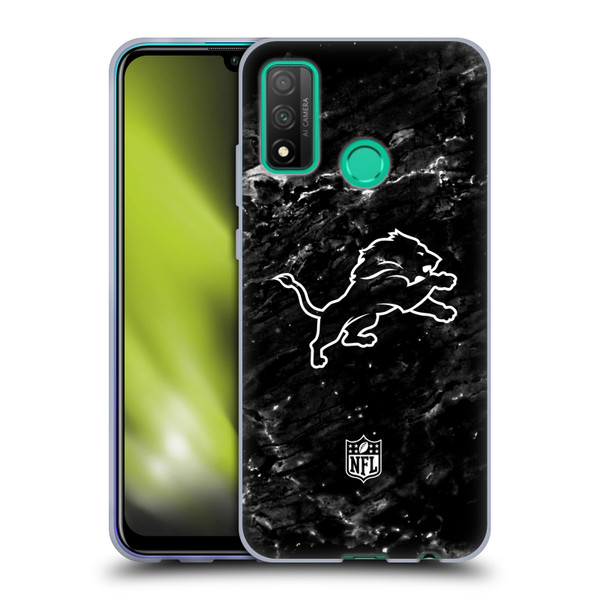NFL Detroit Lions Artwork Marble Soft Gel Case for Huawei P Smart (2020)