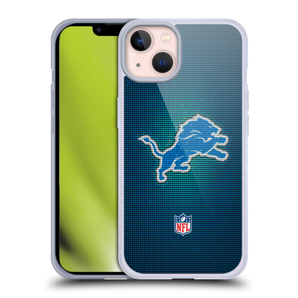 NFL Detroit Lions Artwork LED Soft Gel Case for Apple iPhone 13