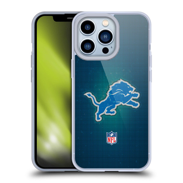 NFL Detroit Lions Artwork LED Soft Gel Case for Apple iPhone 13 Pro