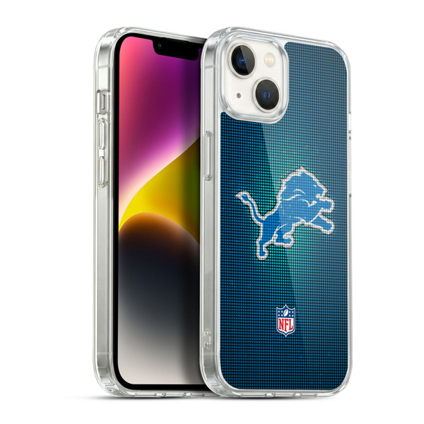 NFL Detroit Lions Artwork LED Soft Gel Case for Apple iPhone 14 Plus & MagSafe
