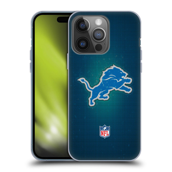 NFL Detroit Lions Artwork LED Soft Gel Case for Apple iPhone 14 Pro