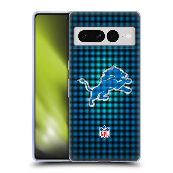 NFL Detroit Lions Artwork LED Soft Gel Case for Google Pixel 7 Pro