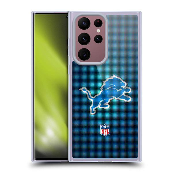 NFL Detroit Lions Artwork LED Soft Gel Case for Samsung Galaxy S22 Ultra 5G