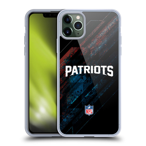 NFL New England Patriots Logo Blur Soft Gel Case for Apple iPhone 11 Pro Max