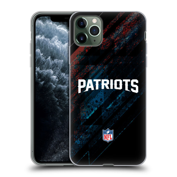 NFL New England Patriots Logo Blur Soft Gel Case for Apple iPhone 11 Pro Max