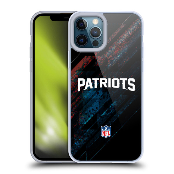 NFL New England Patriots Logo Blur Soft Gel Case for Apple iPhone 12 Pro Max