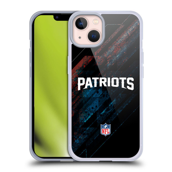 NFL New England Patriots Logo Blur Soft Gel Case for Apple iPhone 13