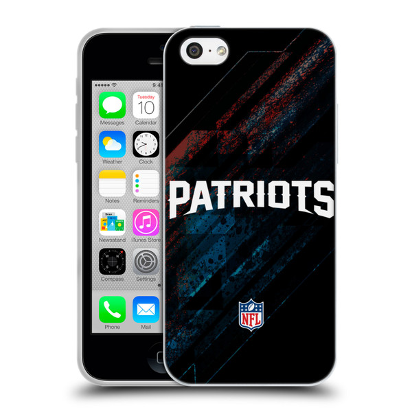 NFL New England Patriots Logo Blur Soft Gel Case for Apple iPhone 5c