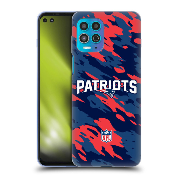 NFL New England Patriots Logo Camou Soft Gel Case for Motorola Moto G100