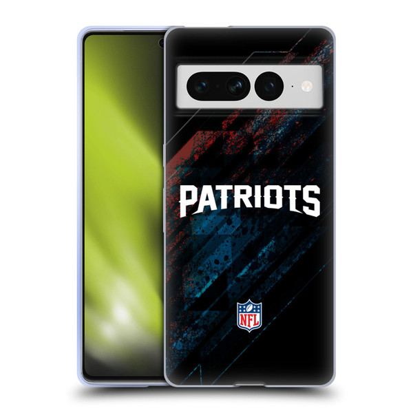 NFL New England Patriots Logo Blur Soft Gel Case for Google Pixel 7 Pro