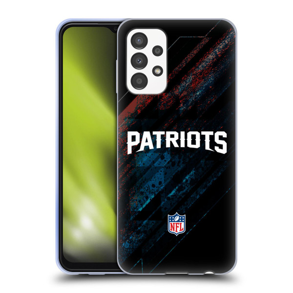 NFL New England Patriots Logo Blur Soft Gel Case for Samsung Galaxy A13 (2022)