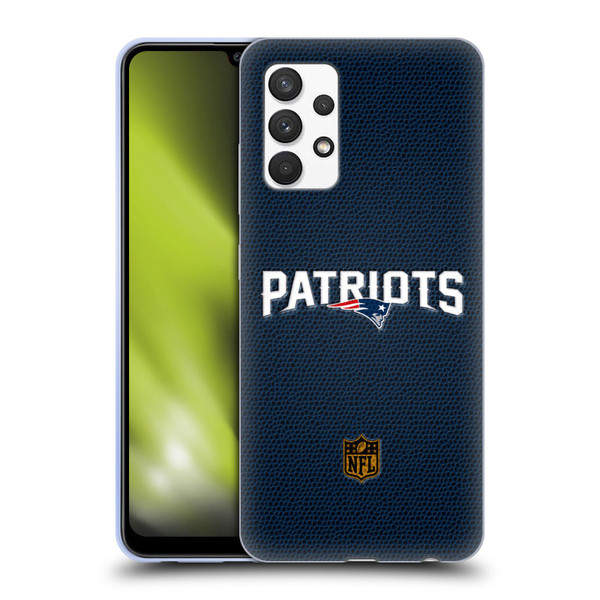 NFL New England Patriots Logo Football Soft Gel Case for Samsung Galaxy A32 (2021)