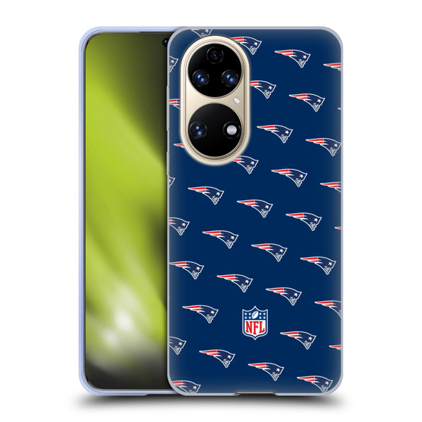 NFL New England Patriots Artwork Patterns Soft Gel Case for Huawei P50