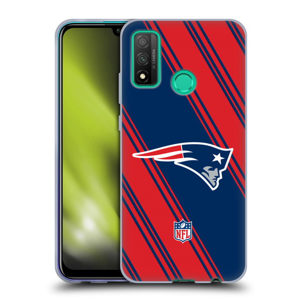 NFL New England Patriots Artwork Stripes Soft Gel Case for Huawei P Smart (2020)