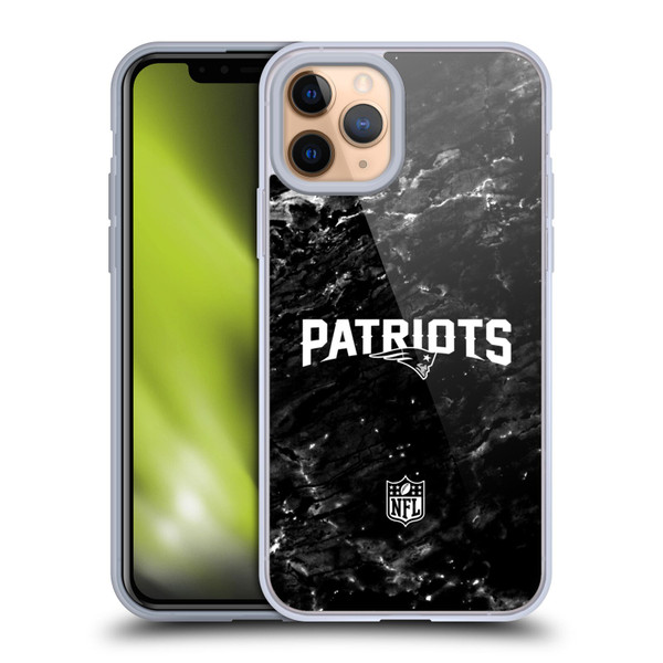 NFL New England Patriots Artwork Marble Soft Gel Case for Apple iPhone 11 Pro