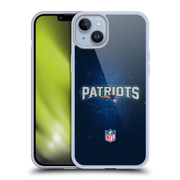 NFL New England Patriots Artwork LED Soft Gel Case for Apple iPhone 14 Plus