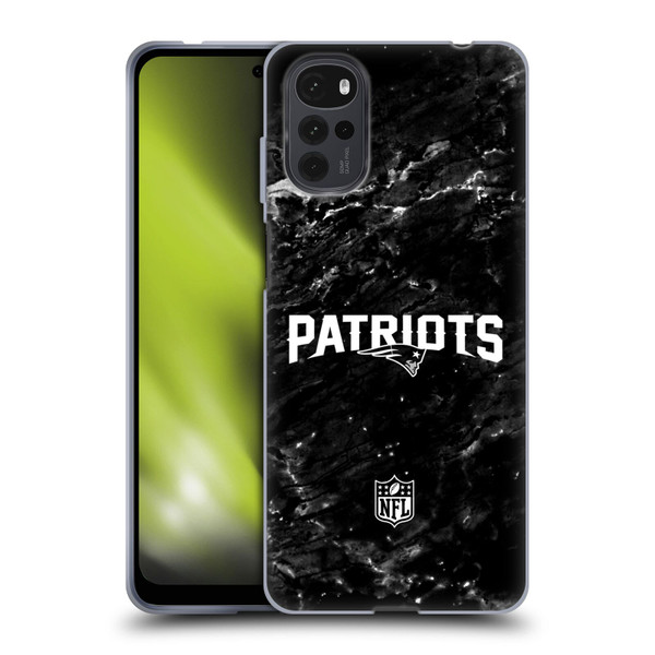 NFL New England Patriots Artwork Marble Soft Gel Case for Motorola Moto G22