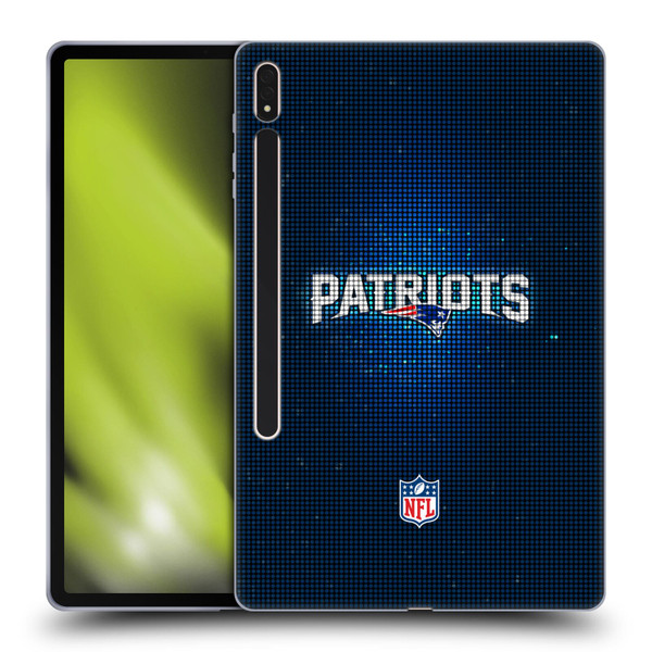 NFL New England Patriots Artwork LED Soft Gel Case for Samsung Galaxy Tab S8 Plus