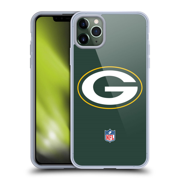 NFL Green Bay Packers Logo Plain Soft Gel Case for Apple iPhone 11 Pro Max & MagSafe