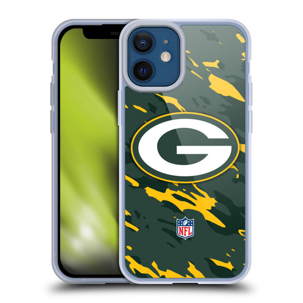 NFL Green Bay Packers Logo Camou Soft Gel Case for Apple iPhone 12 Mini & MagSafe
