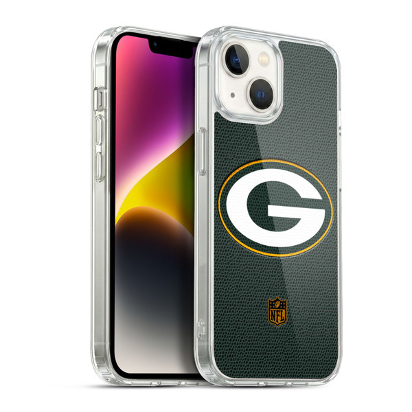NFL Green Bay Packers Logo Football Soft Gel Case for Apple iPhone 14