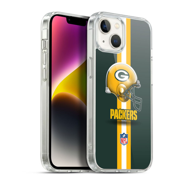 NFL Green Bay Packers Logo Helmet Soft Gel Case for Apple iPhone 14 Plus & MagSafe