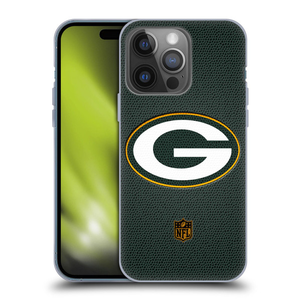 NFL Green Bay Packers Logo Football Soft Gel Case for Apple iPhone 14 Pro