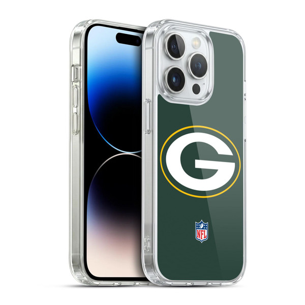 NFL Green Bay Packers Logo Plain Soft Gel Case for Apple iPhone 14 Pro & MagSafe