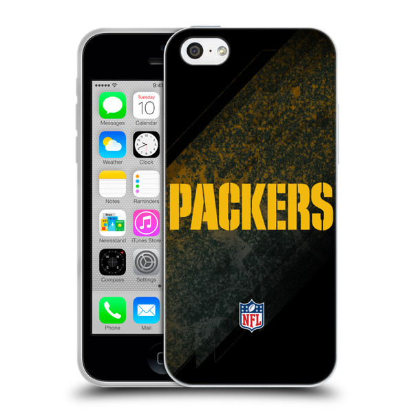 NFL Green Bay Packers Logo Blur Soft Gel Case for Apple iPhone 5c