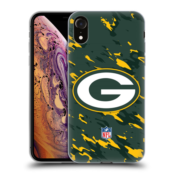 NFL Green Bay Packers Logo Camou Soft Gel Case for Apple iPhone XR