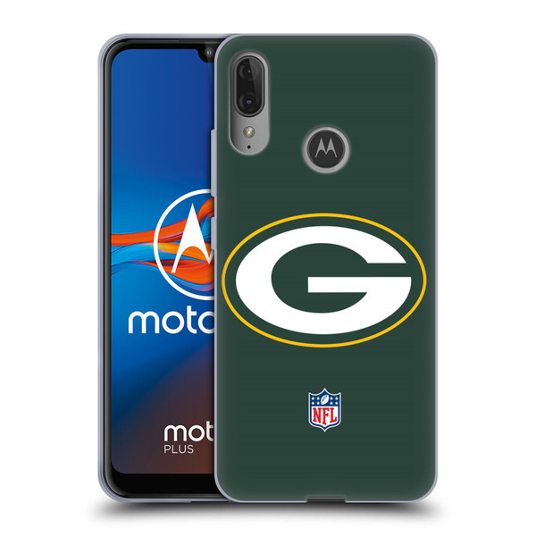 NFL Green Bay Packers Logo Plain Soft Gel Case for Motorola Moto E6 Plus