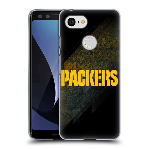 NFL Green Bay Packers Logo Blur Soft Gel Case for Google Pixel 3