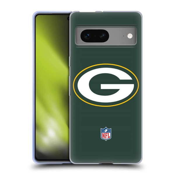 NFL Green Bay Packers Logo Plain Soft Gel Case for Google Pixel 7