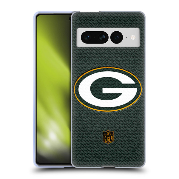 NFL Green Bay Packers Logo Football Soft Gel Case for Google Pixel 7 Pro