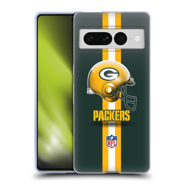 NFL Green Bay Packers Logo Helmet Soft Gel Case for Google Pixel 7 Pro