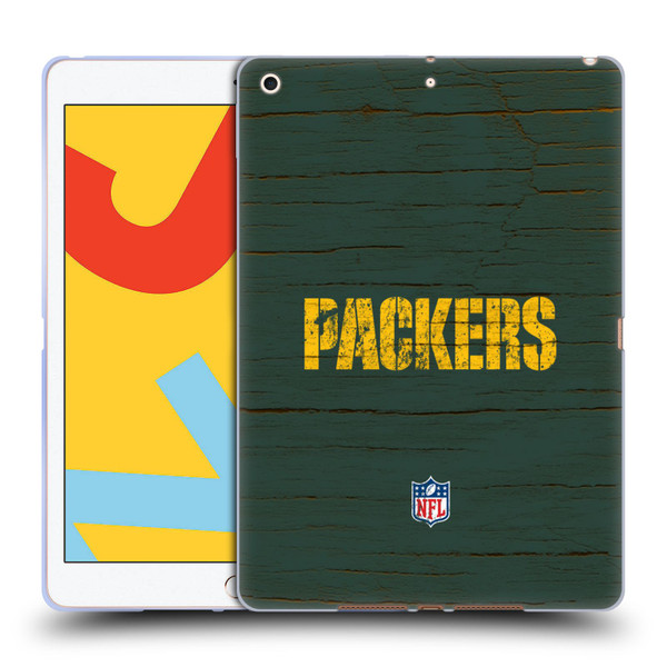 NFL Green Bay Packers Logo Distressed Look Soft Gel Case for Apple iPad 10.2 2019/2020/2021