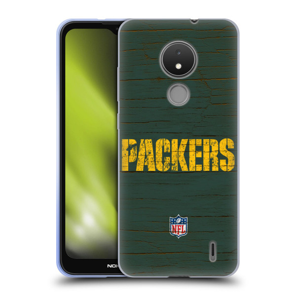 NFL Green Bay Packers Logo Distressed Look Soft Gel Case for Nokia C21