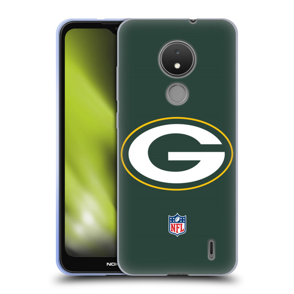 NFL Green Bay Packers Logo Plain Soft Gel Case for Nokia C21