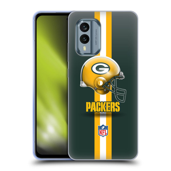 NFL Green Bay Packers Logo Helmet Soft Gel Case for Nokia X30