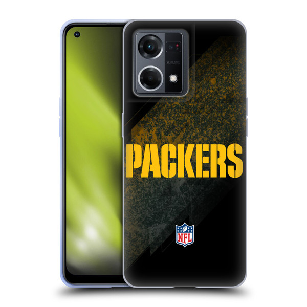 NFL Green Bay Packers Logo Blur Soft Gel Case for OPPO Reno8 4G
