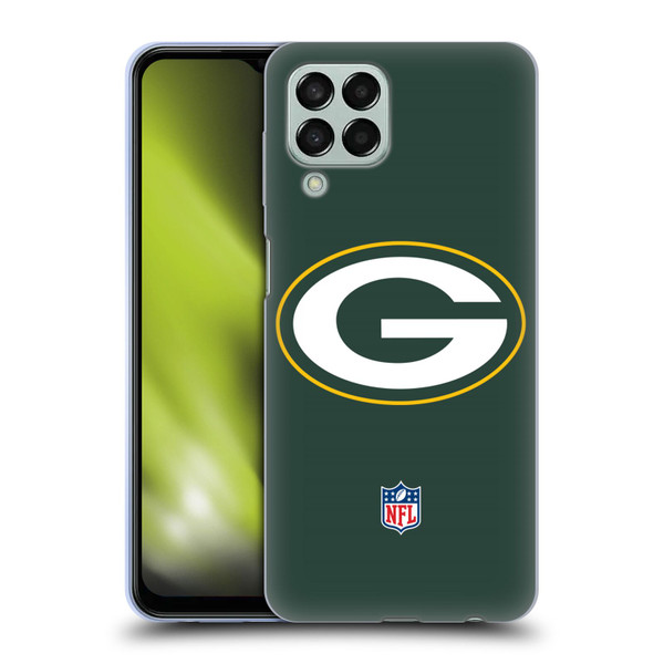 NFL Green Bay Packers Logo Plain Soft Gel Case for Samsung Galaxy M33 (2022)