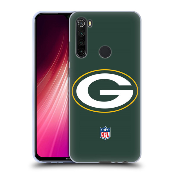 NFL Green Bay Packers Logo Plain Soft Gel Case for Xiaomi Redmi Note 8T