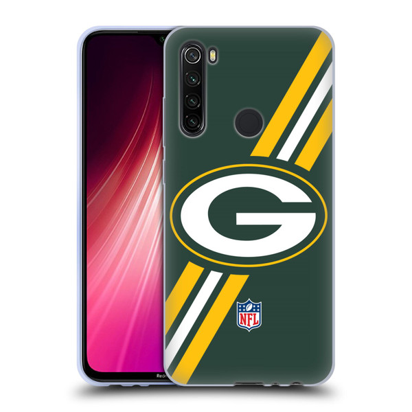 NFL Green Bay Packers Logo Stripes Soft Gel Case for Xiaomi Redmi Note 8T