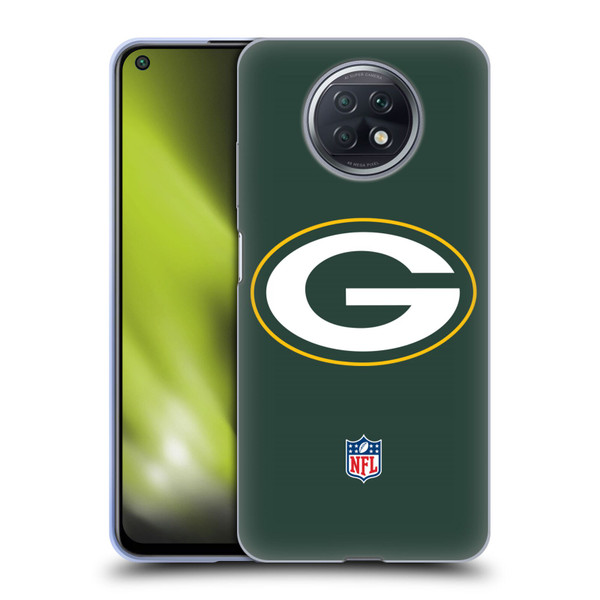 NFL Green Bay Packers Logo Plain Soft Gel Case for Xiaomi Redmi Note 9T 5G