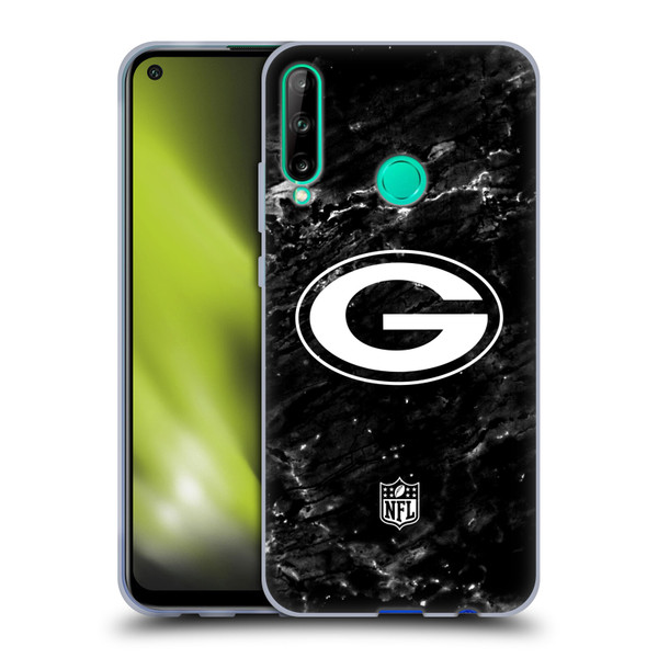 NFL Green Bay Packers Artwork Marble Soft Gel Case for Huawei P40 lite E