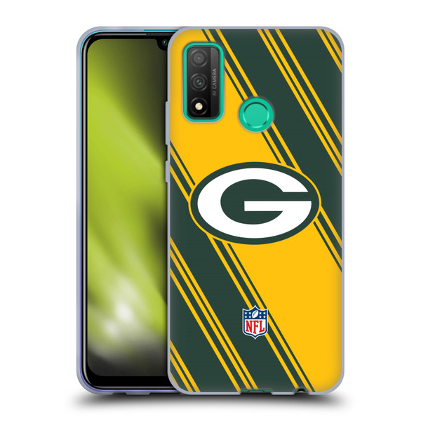 NFL Green Bay Packers Artwork Stripes Soft Gel Case for Huawei P Smart (2020)