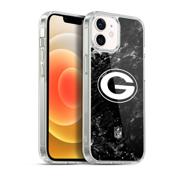 NFL Green Bay Packers Artwork Marble Soft Gel Case for Apple iPhone 12 / iPhone 12 Pro & MagSafe