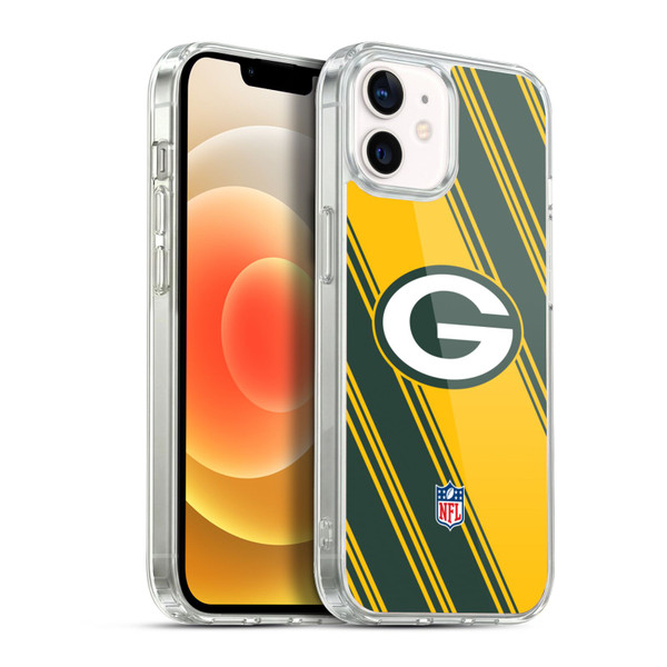 NFL Green Bay Packers Artwork Stripes Soft Gel Case for Apple iPhone 12 / iPhone 12 Pro & MagSafe