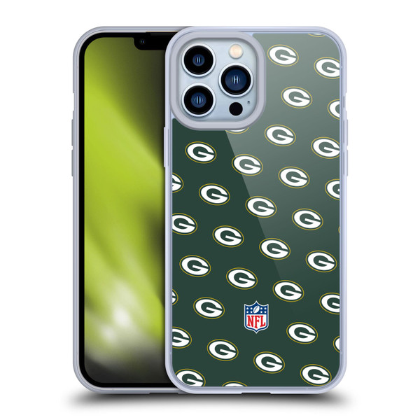 NFL Green Bay Packers Artwork Patterns Soft Gel Case for Apple iPhone 13 Pro Max